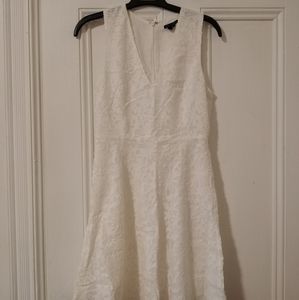 Theory white mariam dress